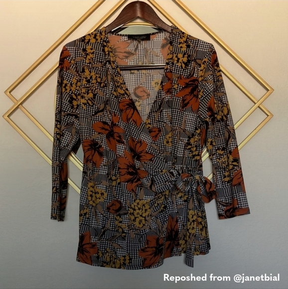 Evan Picone long sleeve.  Awesome fall colors! - Picture 7 of 9